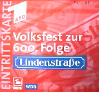 Eintrittskarte für das LiStra-Fest in Köln